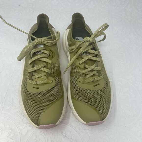Sorels Olive Mauve Kinetic Rnegd Float Sport Fashion Sneakers Shoes Size 8 - Picture 1 of 7